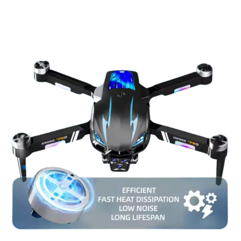 Квадрокоптер K706 - Дрон з безщітковим двигуном, 4K камерою, дальністю польоту до 100 м, часом польоту до 12 хв, функцією утримання висоти, безголовим режимом, керуванням через APP, складаний.