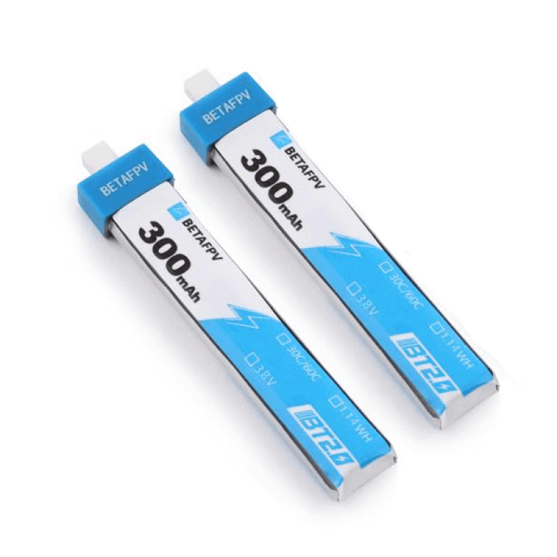 Акумуляторна батарея 2 шт на 300 mAh 1S BT2.0 для квадрокоптера BetaFPV Cetus Lite FPV, Cetus FPV