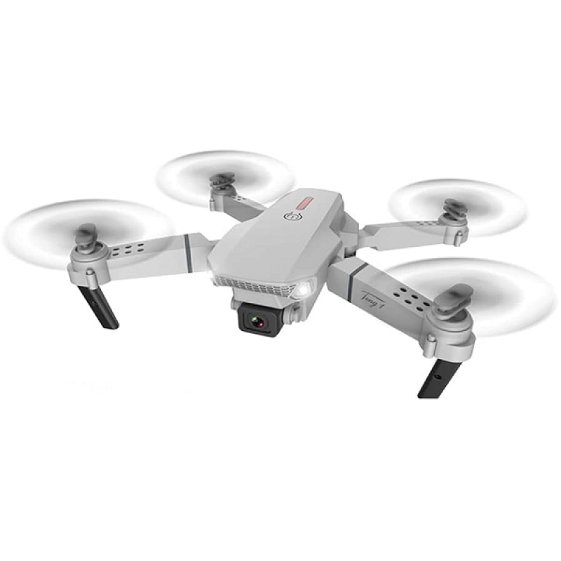 Квадрокоптер RC E88 Pro Plus Gray - дрон з 4K і HD камерами, FPV, барометр, до 30 хв (додатковий акумулятор) + злітний майданчик