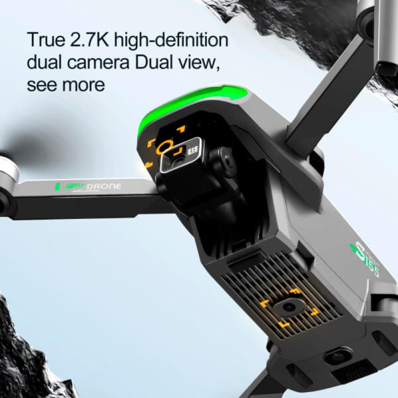 Квадрокоптер AOTULIGHT S155 - дрон з 2.7K камерою, FPV, GPS, 3-осьовим підвісом, пультом з екраном 7.2", уникненням перешкод 360 °, до 6000 м, до 40 хвилин в сумці