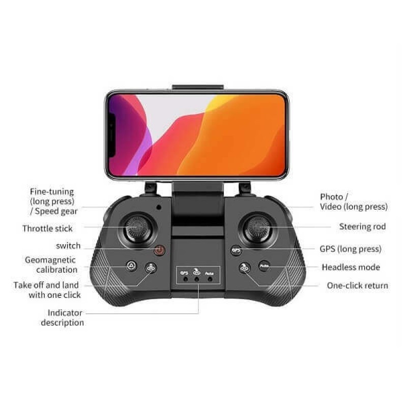 Квадрокоптер 4DRC F3 - дрон з 4K і HD камерами, FPV, GPS, до 500м, 25 хвилин в кейсі