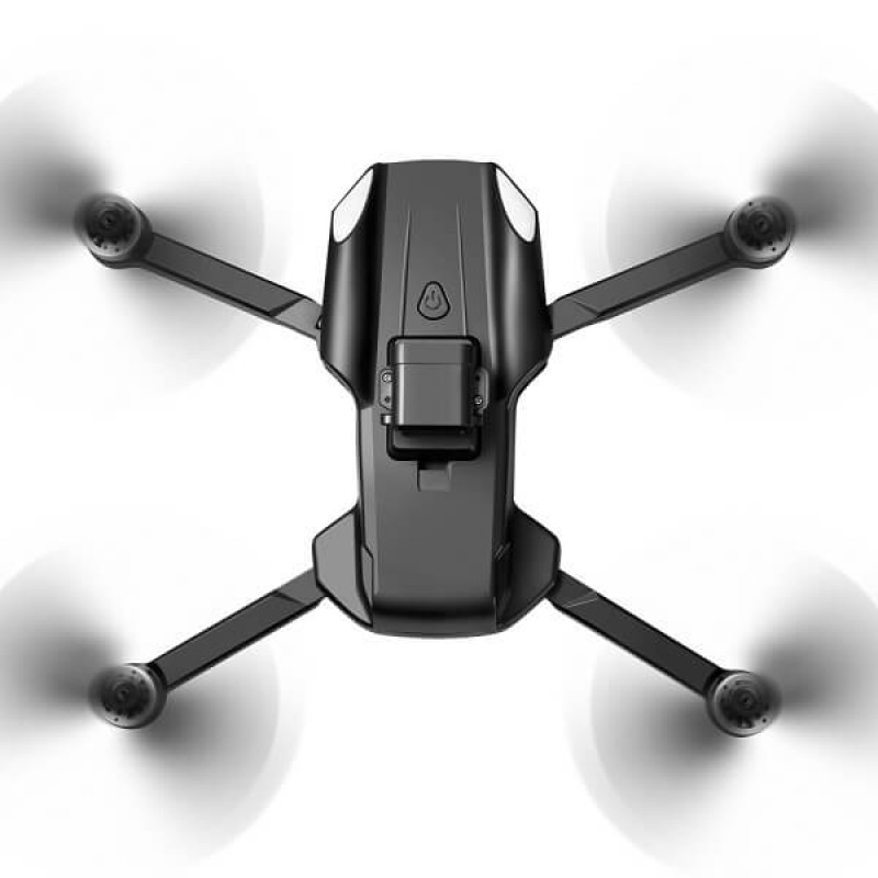 Квадрокоптер RC K90 Max Black − дрон з 4K і HD камерами, GPS, БК мотори, запобігання перешкод, до 1200м, 28 хв у кейсі + злітний майданчик