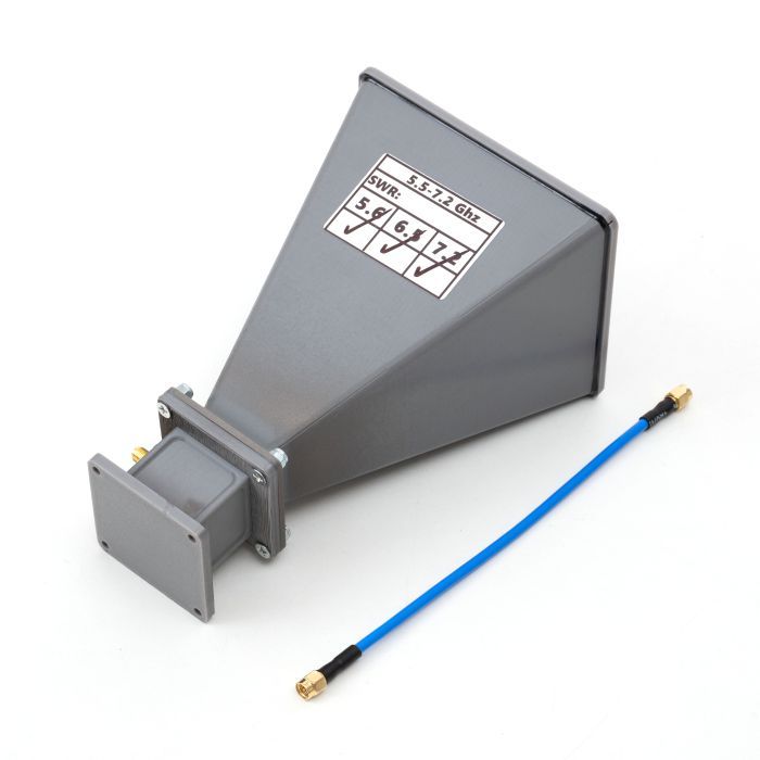 Антена для дрона RavLink Рупор 5.5-7.2 GHz 16 dBi SMA RHCP (RUPOR 5.5-7.2 16DBI)