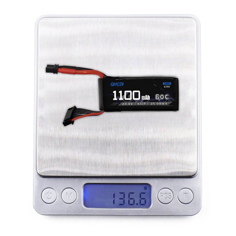Акумуляторна батарея 1 шт 1100 mAh GEPRC 6S XT60 для квадрокоптера 3-5" FPV / Cinewhoop (до 6 хвилин польоту)