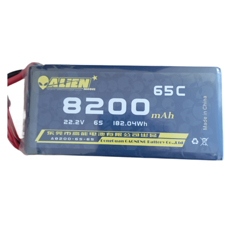 Акумуляторна батарея Alienmodel на 8200mAh 6S 22.2V 65C для квадрокоптера DarwinFPV X9 9"