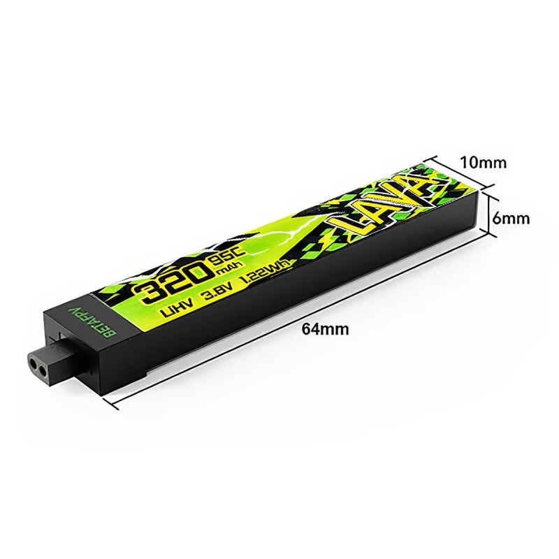 Акумуляторна батарея 5 шт 320 mAh 1S BT2.0 для квадрокоптера BetaFPV Air65, Meteor65 Pro, Cetus (до 4 хвилин польоту)