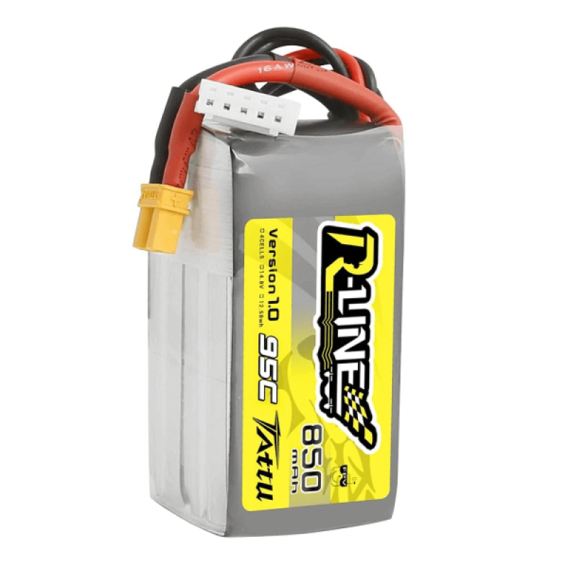 Акумуляторна батарея Tattu R-Line на 850mAh 4S 14.8V 95C для квадрокоптера DarwinFPV BabyApe II