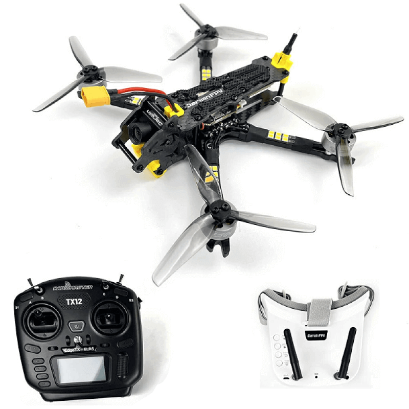 Квадрокоптер DarwinFPV BabyApe II 3.5" FPV RTF – FPV-дрон з камерою, до 13 хвилин, 1,5 км, окуляри і пульт ДК