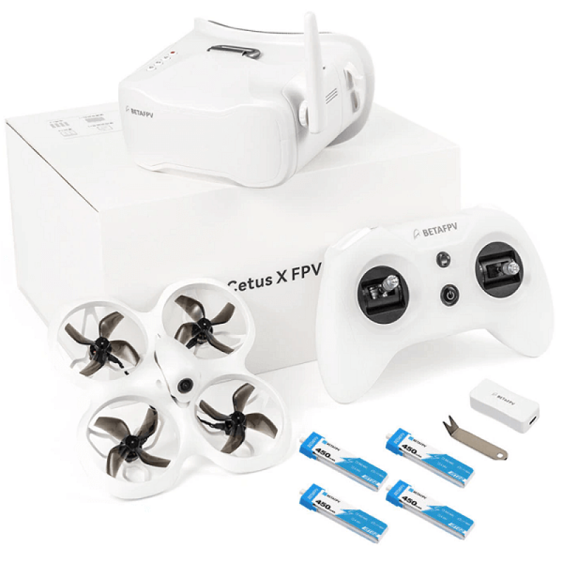 Квадрокоптер BetaFPV Cetus X FPV Kit ELRS (Betaflight) – FPV-дрон з камерою, БК мотори, окуляри в кейсі