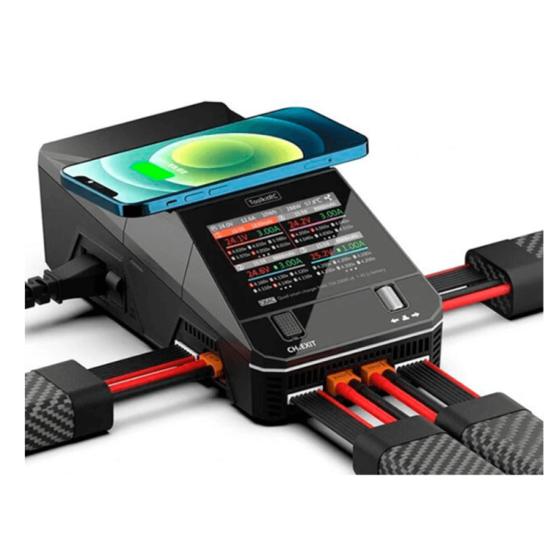 Зарядний пристрій ToolkitRC Q6AC (AC 400W/DC 250W x4)