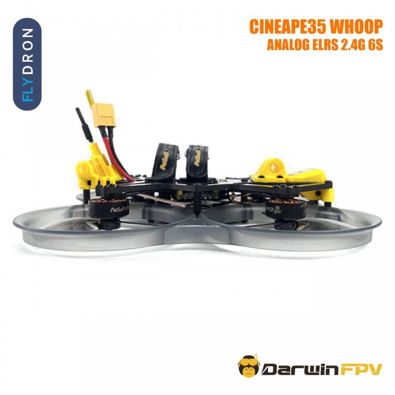 Квадрокоптер DarwinFPV CineApe35 Whoop Analog ELRS 2.4G 6S – FPV-дрон, 3,5-дюймовий, БК мотори, GPS, до 10 хвилин, до 3 км