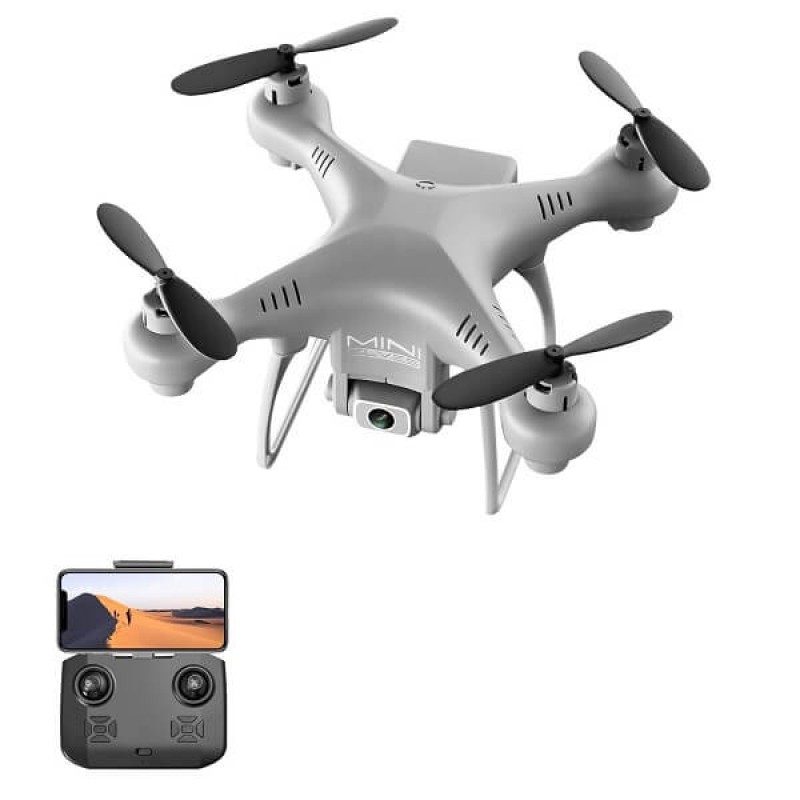 Квадрокоптер XKJ KY908 Gray – міні-дрон з 4K камерою, FPV, барометр, до 12 хвилин
