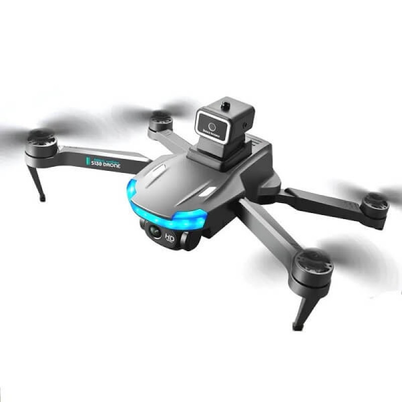 Квадрокоптер YLRC S138 Black - дрон з 4K і HD камерами, FPV, БК мотори, уникнення перешкод, до 20 хвилин в кейсі