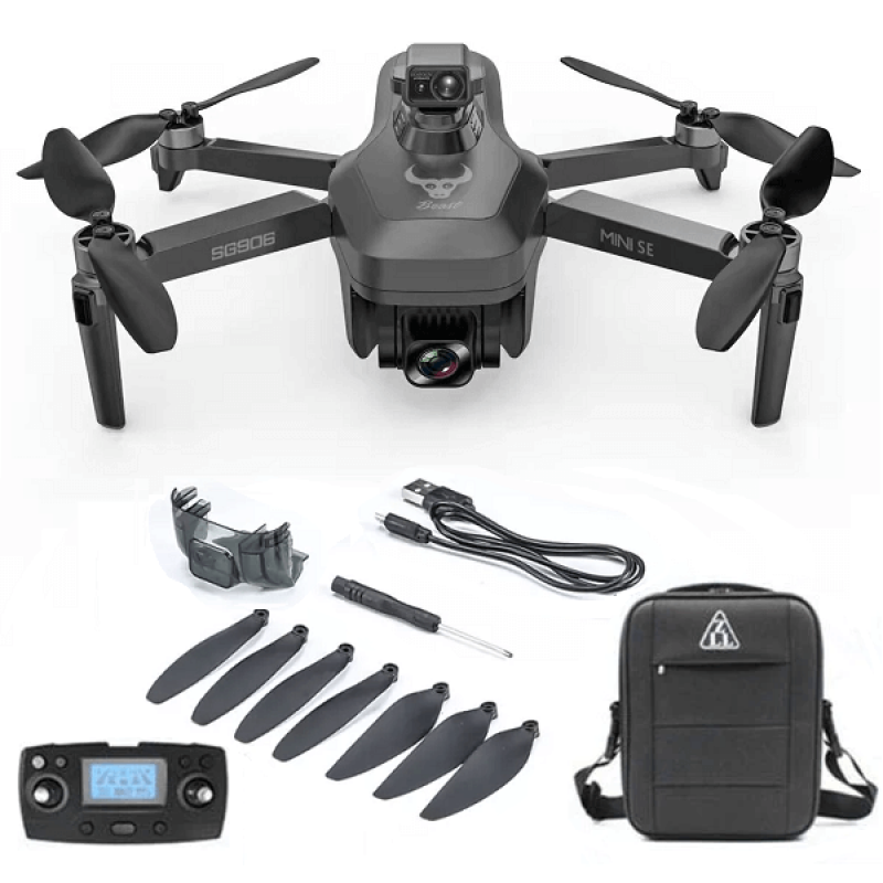 Квадрокоптер ZLRC SG906 Mini SE - дрон з 4K і HD камерами, FPV, GPS, БК мотори, до 1200м, 25 хвилин в сумці