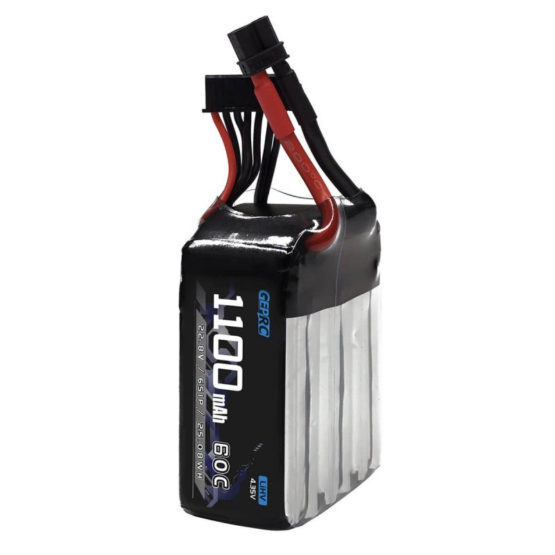 Акумуляторна батарея 1 шт 1100 mAh GEPRC 6S XT60 для квадрокоптера 3-5" FPV / Cinewhoop (до 6 хвилин польоту)