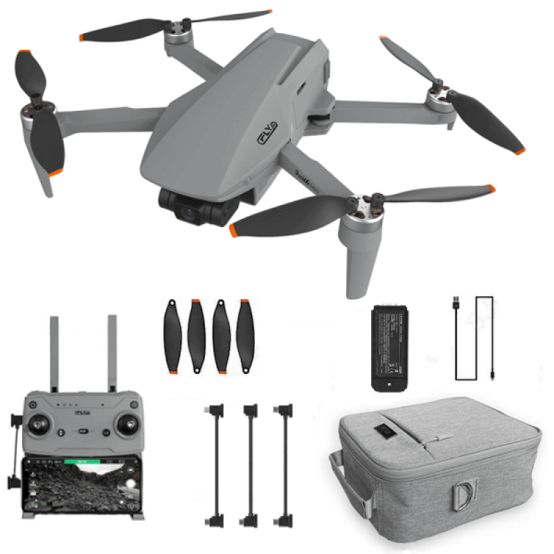 Квадрокоптер C-Fly Faith Mini - дрон з 4K і HD камерами, FPV, GPS, БК мотори, до 3км, 26 хвилин в сумці