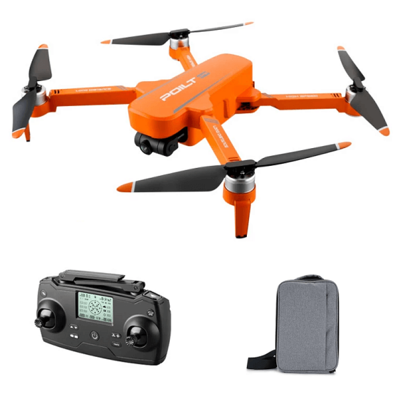Квадрокоптер JJRC X17 Orange - дрон з 6K і HD камерами, FPV, GPS, БК мотори, до 1000м, 30 хвилин в сумці