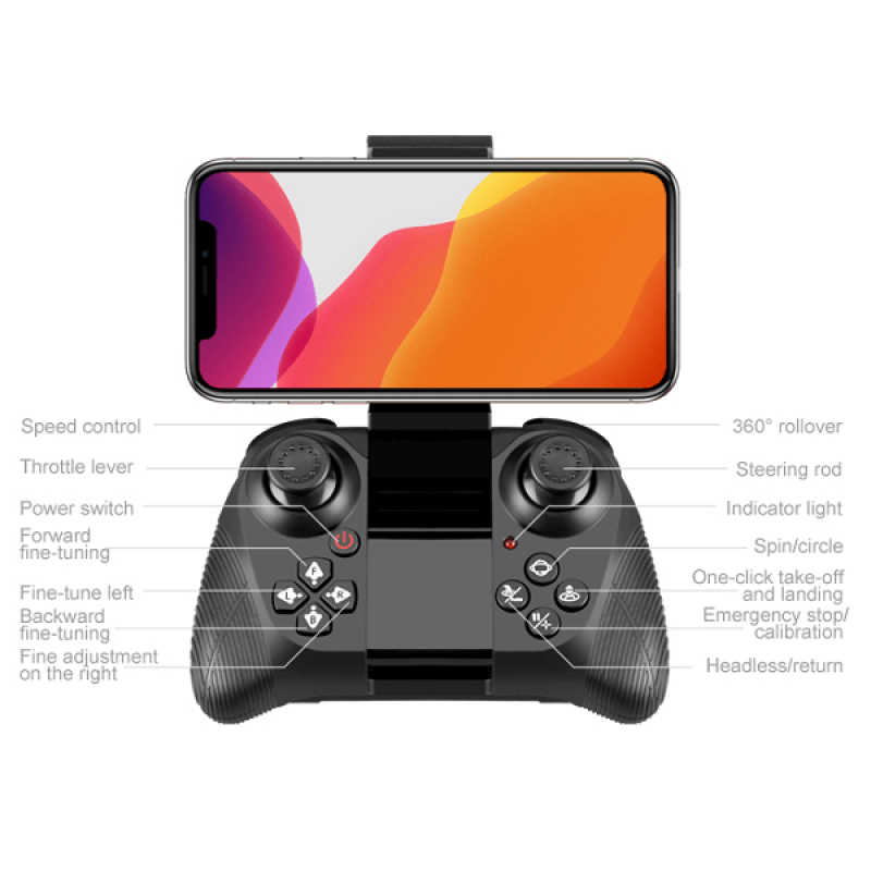 Уцінка Квадрокоптер 4DRC V12 - дрон з барометром, оптичним позиціонуванням, до 20 хвилин в кейсі