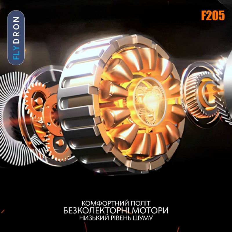 Квадрокоптер F205 – дрон з HD-камерою 1080p, БК мотори, FPV, 5G Wi-Fi, Екран на пульті 4,5 дюйми, Уникнення перешкод, до 20 хвилин, до 150 м, Кейс
