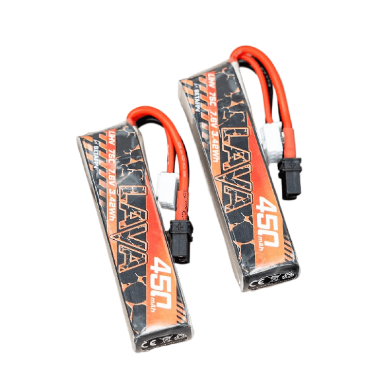 Акумуляторна батарея 2 шт BetaFPV Lava 2S 450 mAh 75C (XT30) для квадрокоптерів