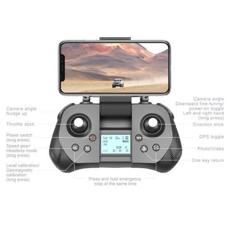 Квадрокоптер 4DRC F4S - дрон з 4K і HD камерами, GPS, БК мотори, уникнення перешкод, до 3000м, 25 хвилин в сумці