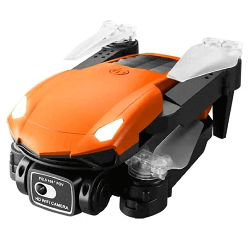 Квадрокоптер RC V10 Orange − дрон з 4K і HD камерами, FPV, уникнення перешкод, барометр, до 20 хв у кейсі