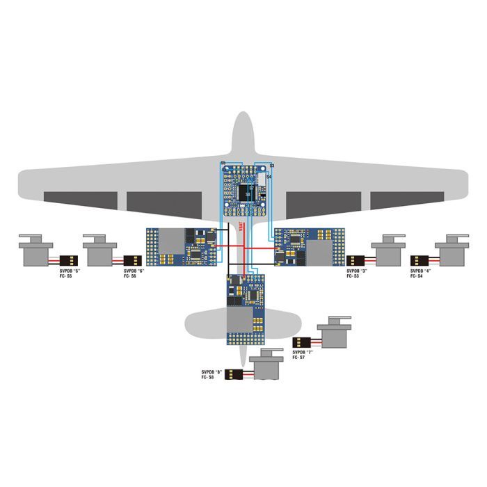 Плата розподілу живлення (PDB) MATEK SVPDB-12S (SVPDB12S)