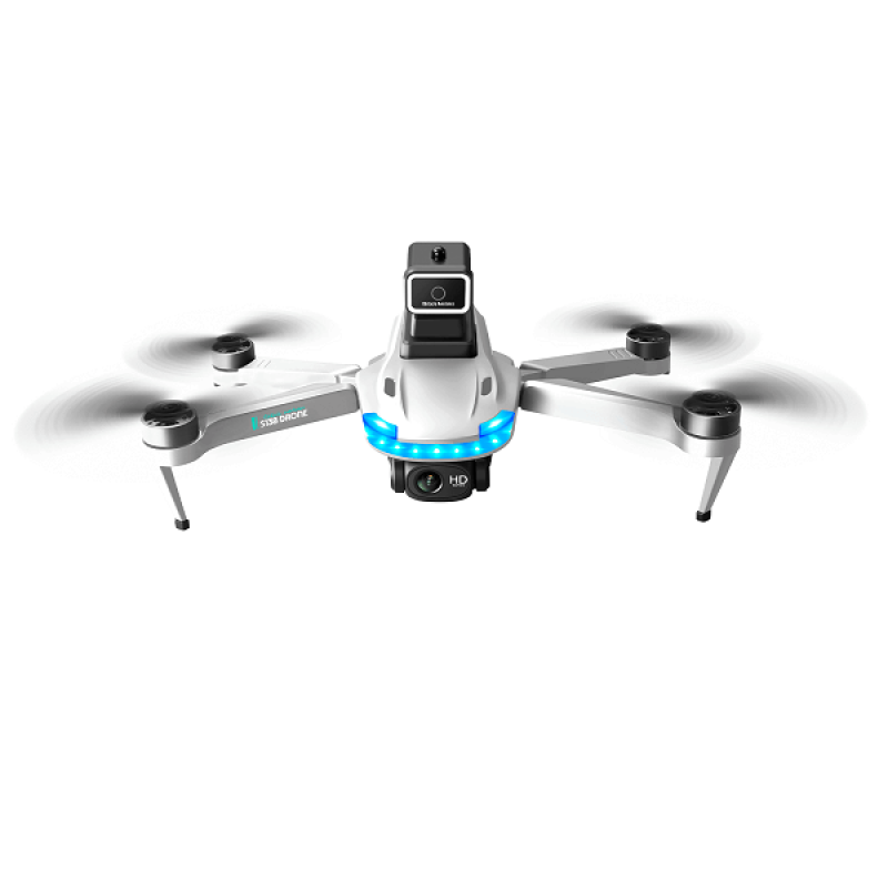 Квадрокоптер YLRC S138 Gray - дрон з 4K і HD камерами, FPV, БК мотори, уникнення перешкод, до 20 хвилин в кейсі