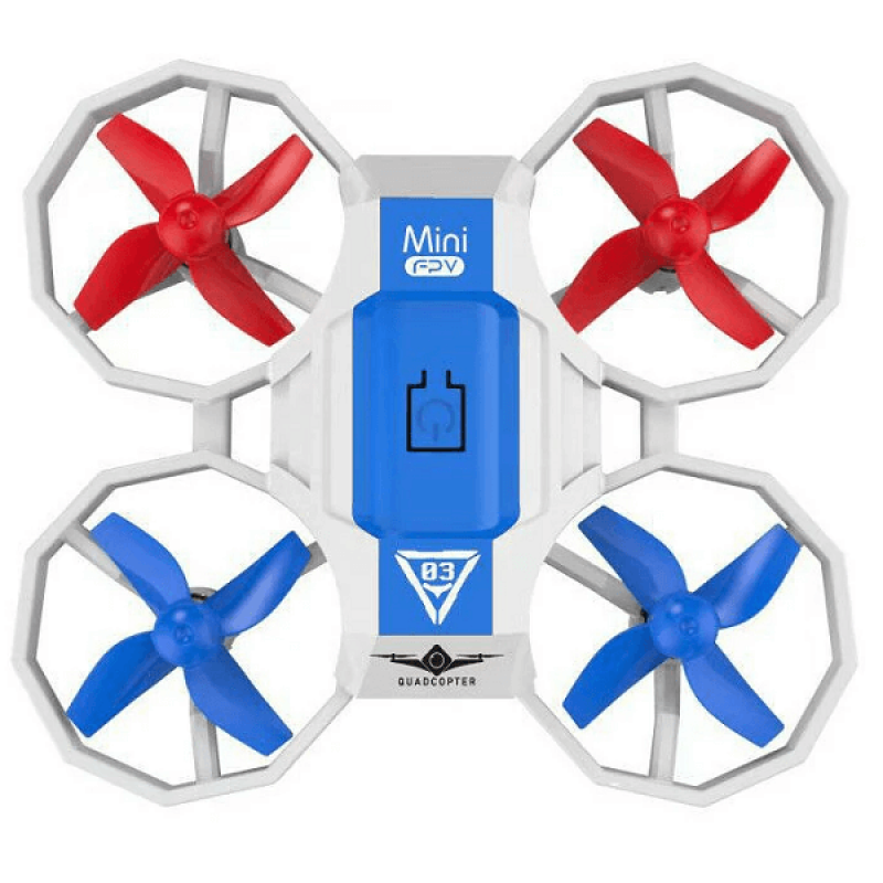 Квадрокоптер Kfplan KF601 Blue - міні-дрон з голосовим керуванням, барометр, до 8 хвилин