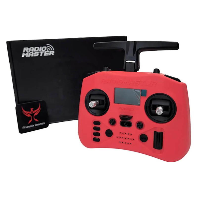 Пульт дистанційного керування RadioMaster Pocket Crush M2 ELRS 2.4 ГГц Cherry Red