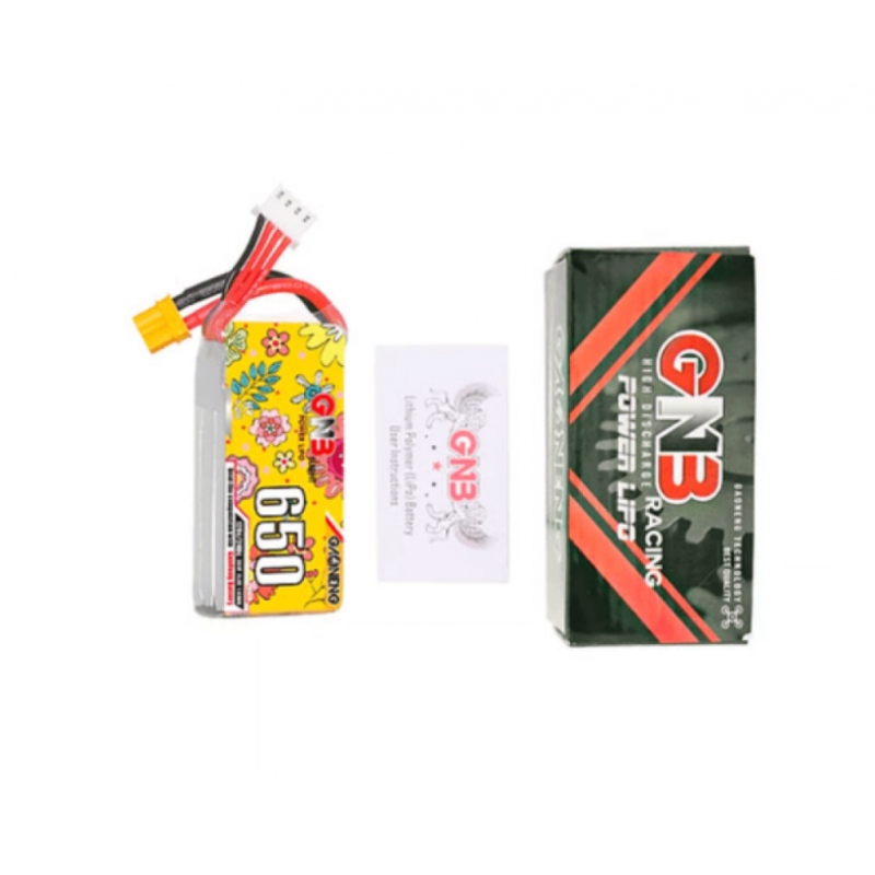 Акумулятор GNB 11.4V 650mAh 120C Li-Po 3S1P HV XT30 – потужність та стабільність для вашого FPV-дрону