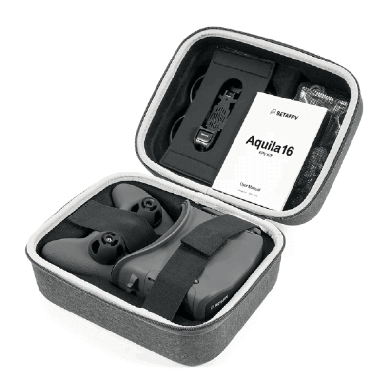 Квадрокоптер BetaFPV Aquila16 FPV Kit – FPV-дрон з камерою, оптичне позиціонування, БК мотори, окуляри в кейсі