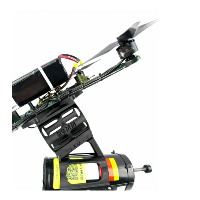 Комплект FPV-дрон з оптоволокном на 10 км (внутрішній медіаконвертер) та кріпленням