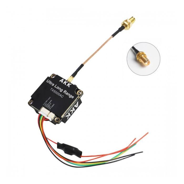 Відеопередавач (VTX) AKK Ultra Long Range 5W 4.9G-6G 96CH (TX5000AC)