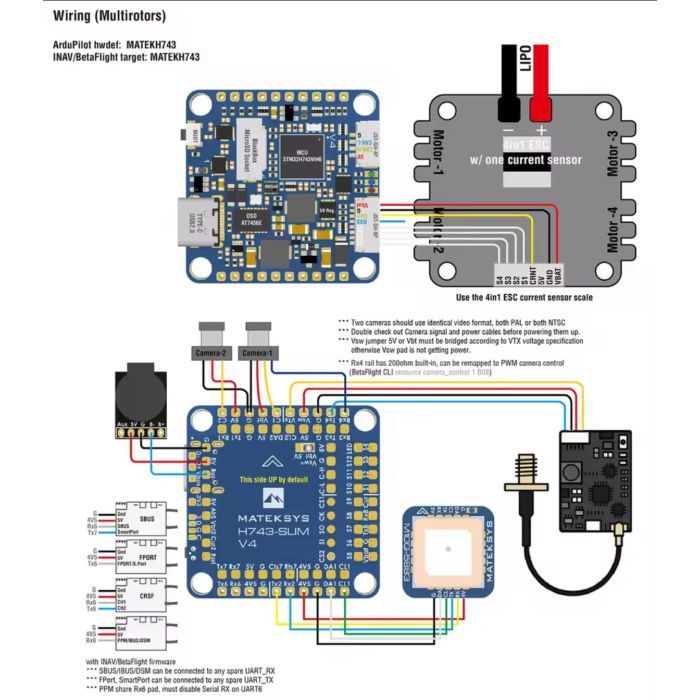 Політний контролер (FC) MATEK H743-SLIM-V4 (H743SLIMV4)