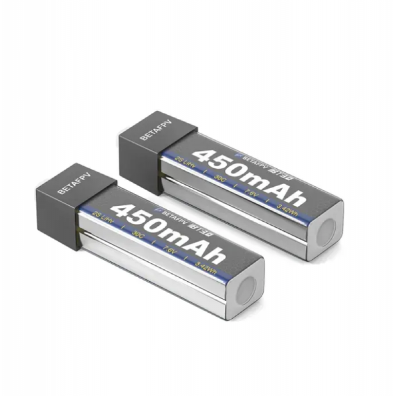 Акумулятори BetaFPV BT3.0 450mAh 2S (2 шт.) – батареї для 2S FPV дронів з розʼємом BT3.0
