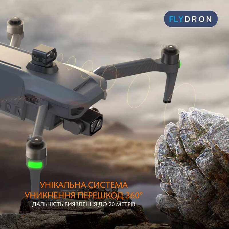 Квадрокоптер ZLL SG909 – дрон з 4K HD камерою, БК мотори, GPS, 5G Wi-Fi, FCC, EIS, Екран на пульті, 3-осьовий підвіс, Уникнення перешкод 360°, АКБ у комплекті, до 45 хвилин, до 10 км, Сумка