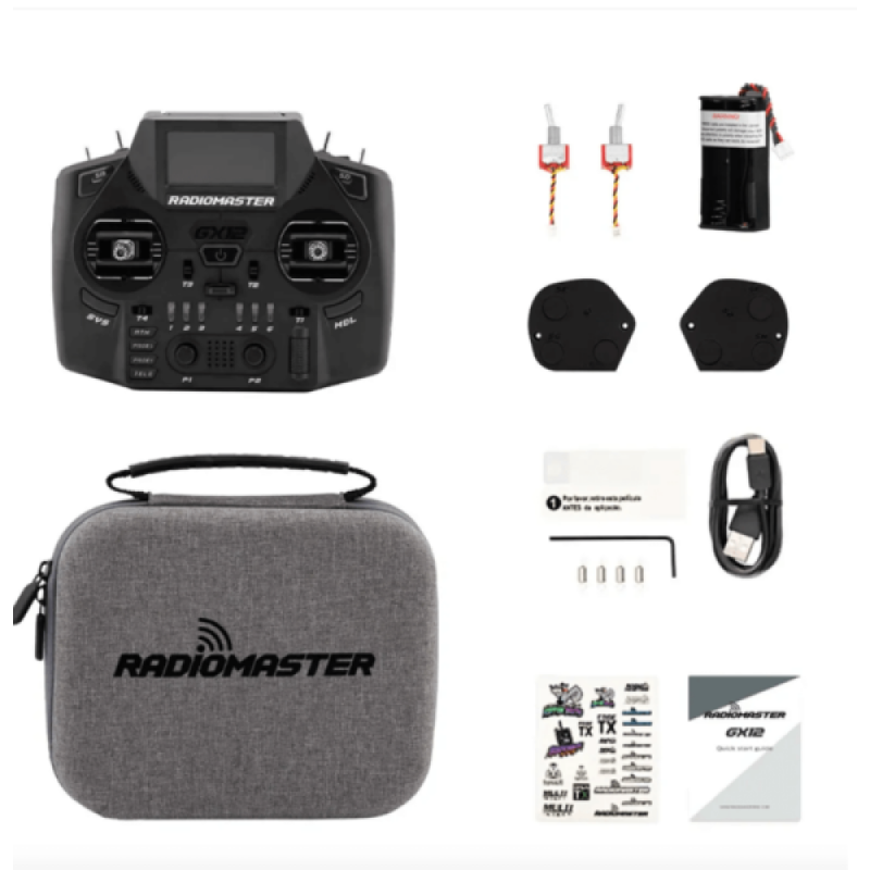 Пульт керування RadioMaster GX12 Dual-Band Gemini-X Radio Controller (M2) ELRS - професійний контролер для RC-моделей
