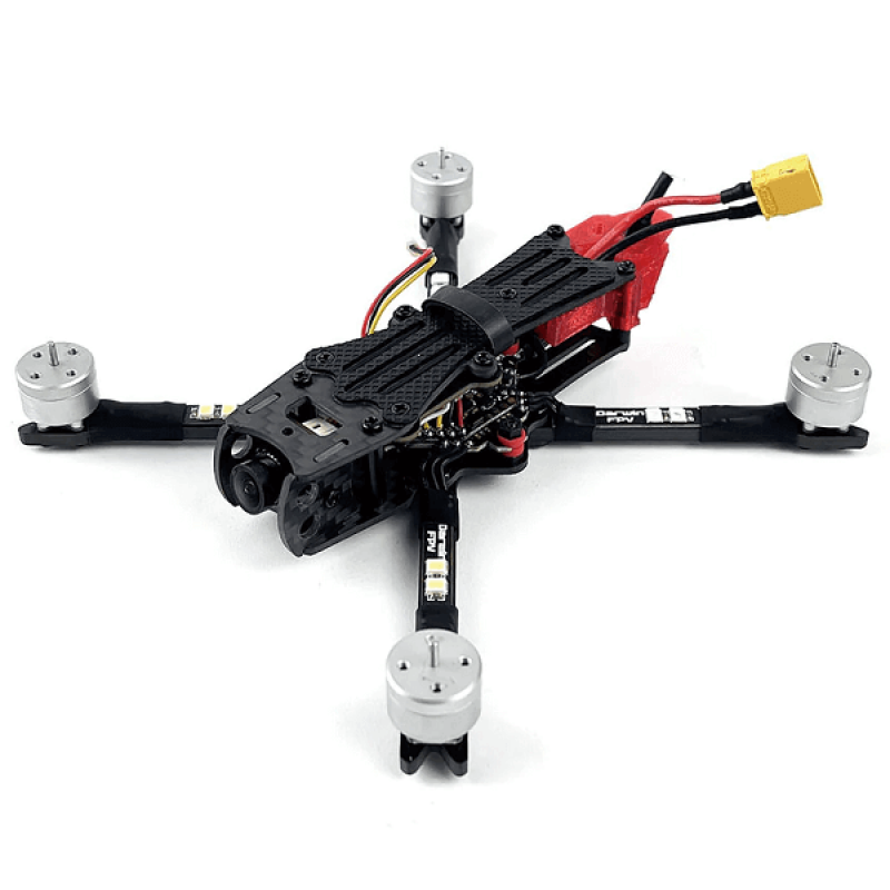 Квадрокоптер DarwinFPV Baby Ape Pro 3" RTF Red – FPV-дрон з камерою, БК мотори, окуляри і пульт ДК