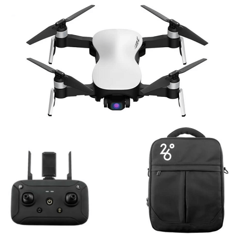 Квадрокоптер JJRC X12 White – дрон з 4K і HD камерами, FPV, GPS, БК мотори, до 1200м, 25 хвилин в сумці