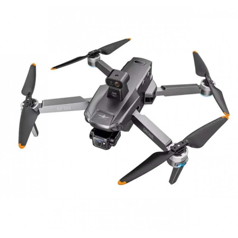 Професійний квадрокоптер KFPLAN KF104 Max2 - дрон з 4K, GPS, 3-осьовий підвіс, БК мотори, дальність 6 км, до 30 хв. польоту