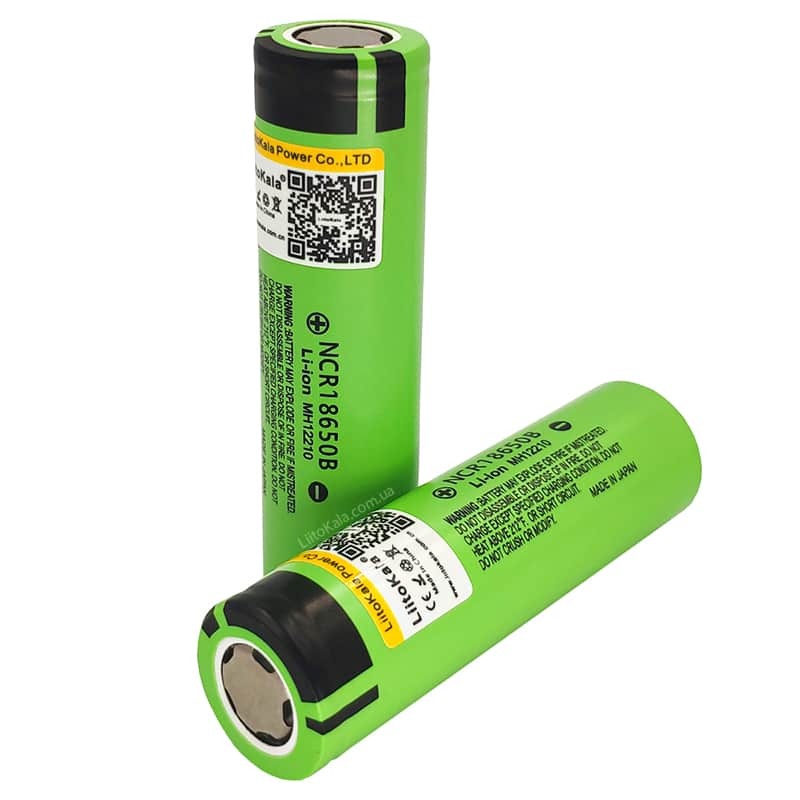 Літій-іонний Li-Ion акумулятор формату 18650 LiitoKala (ЛітоКала) Lii 34B 3400 mAh,з плоским плюсовим контактом, без захисту.близько 6 год.