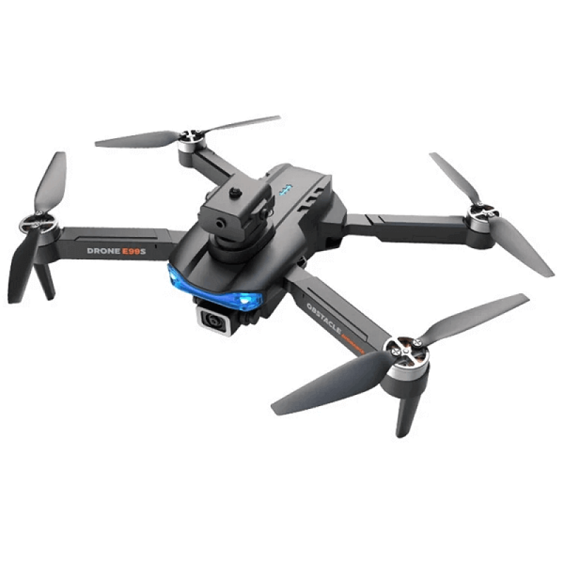 Квадрокоптер RC E99S Black - дрон з 4K і HD камерами, FPV, БК мотори, уникнення перешкод, до 20 хвилин в кейсі