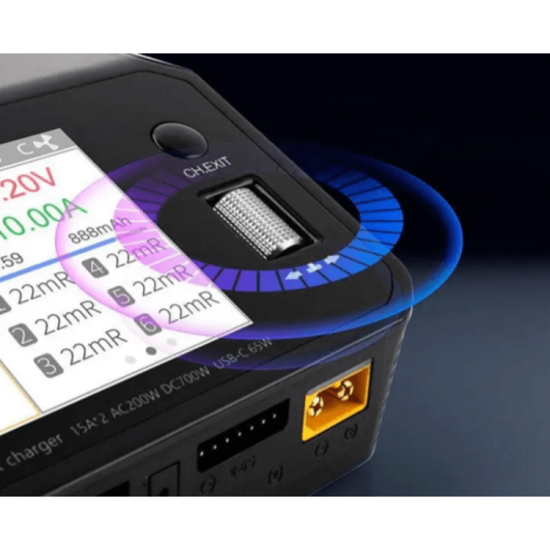 Зарядний пристрій ToolkitRC M6DAC (AC 200W/DC 350W x2, 15A) 1-6S