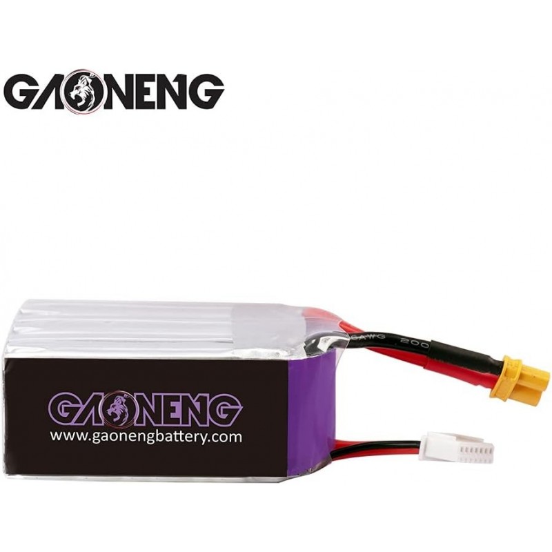 Акумулятор GAONENG GNB LiPo 6S 1100mAh 22.8V HV High Voltage 60C з роз'ємом XT30 для FPV дронів