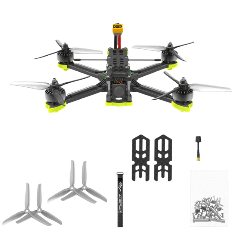 Квадрокоптер iFlight Nazgul V3 6S Analog 1.6W ELRS 868/900MHz BNF – FPV-дрон з камерою, БК мотори, до 7,5 хв, до 5 км