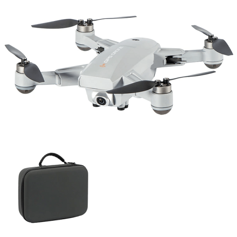 Квадрокоптер JJRC X16 Gray - дрон з 6K і HD камерами, FPV, GPS, БК мотори, до 500м, 25 хвилин в кейсі