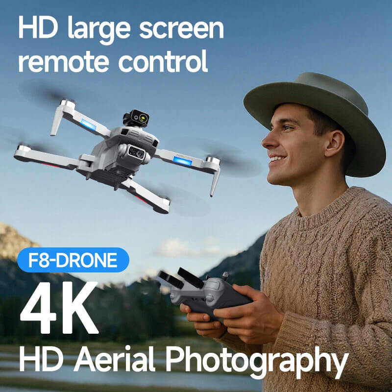 Квадрокоптер 4DRC F8 — дрон з FPV, GPS та уникненням перешкод 360°, до 2000 м, до 25 хвилин у кейсі