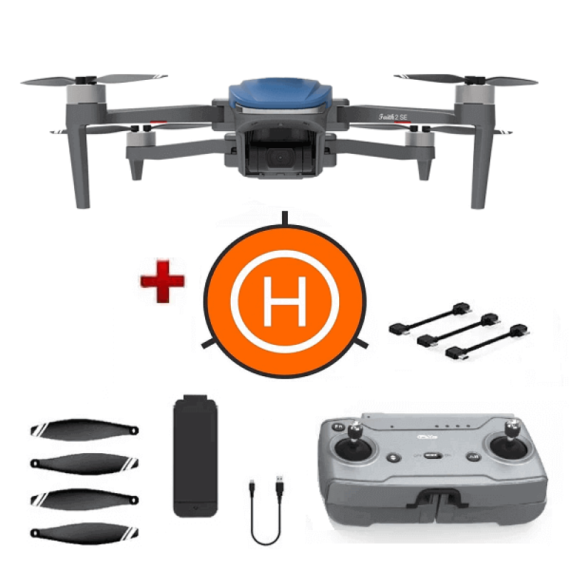 Квадрокоптер C-Fly Faith 2 SE - дрон з 4K і HD камерами, GPS, БК мотори, до 3км, 27 хвилин