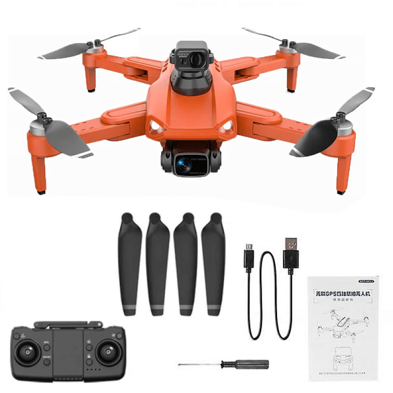 Квадрокоптер LYZRC L900 Pro SE MAX Orange - дрон з 4K і HD камерами, GPS, БК мотори, запобігання перешкод, до 1200м, 28 хвилин